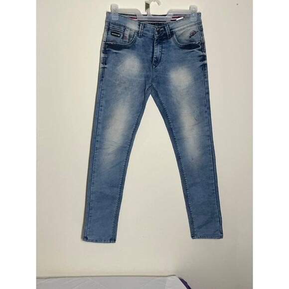 Dnm. industry Jeans Men's Denim Pants 32 Skinny Light Wash - Picture 1 of 11